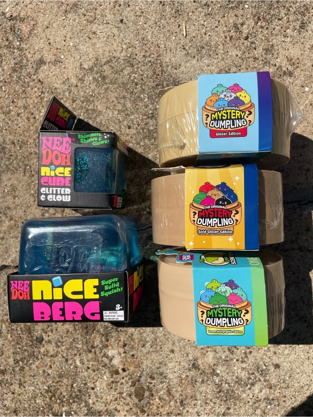 5 Pack - Viral RMS Mystery Dumpling Squish & Needoh Nice Berg/Cube NEW!